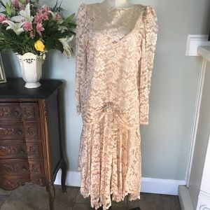 Vintage Formal Lace Dress